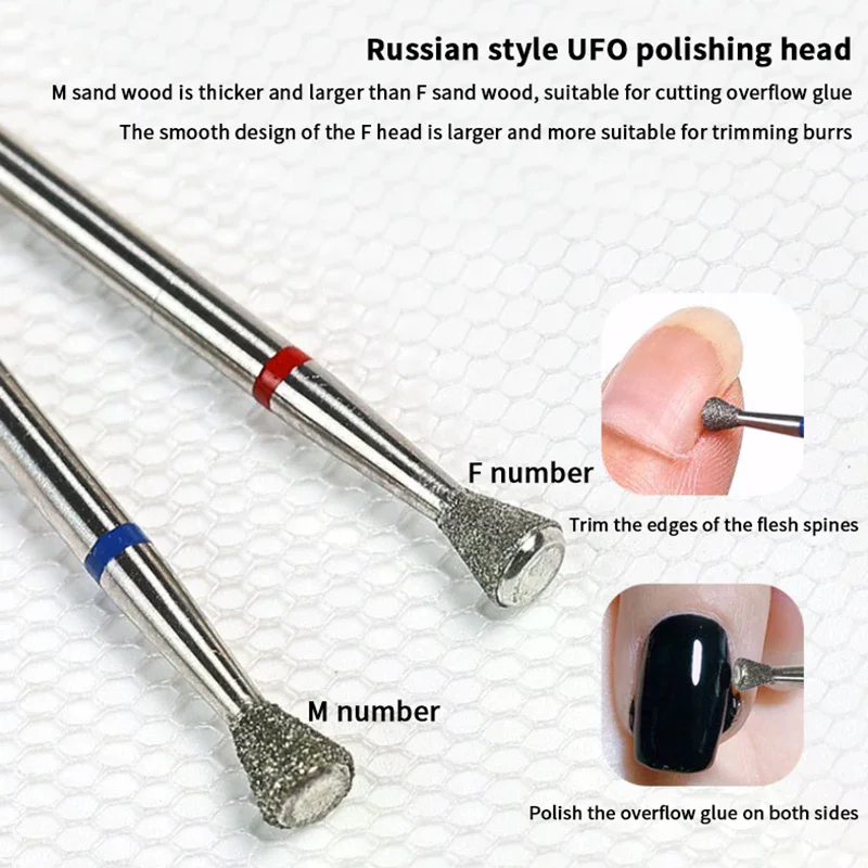 Fraise pour ongles chauve, forets pour accessoire de manucure, foret pour ongles, outils pour enlever les cuticules