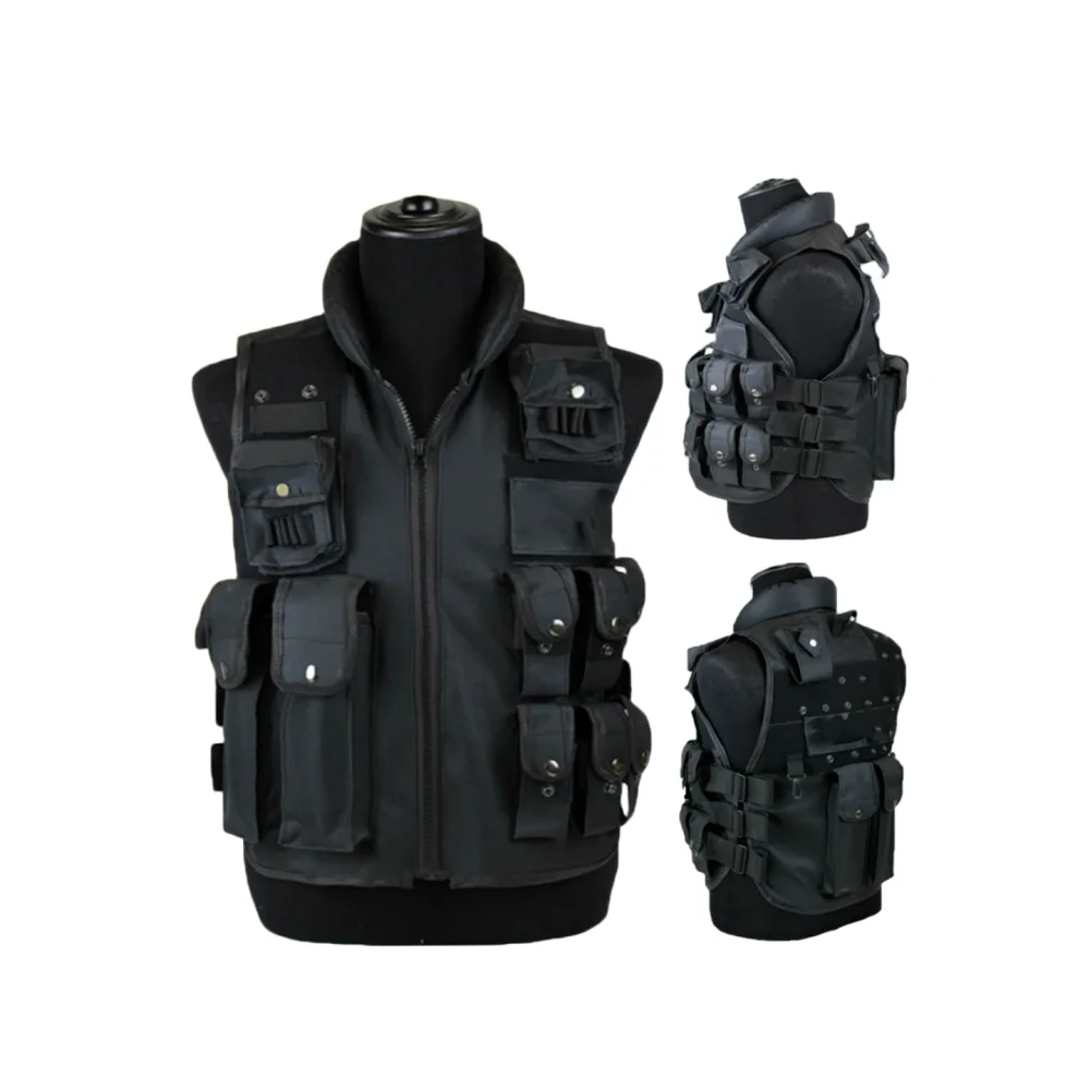 11 Pockets Tactical Vest Men Hunting Vest Outdoor Waistcaot Training  Waistcoat Protective Modular Security Vest