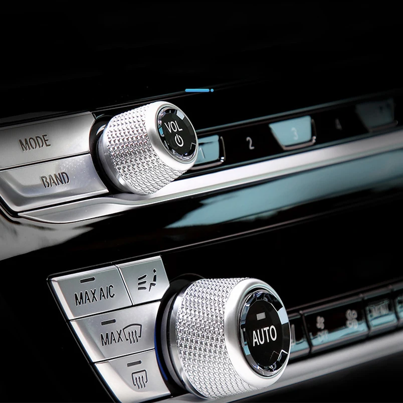 Couvercle de bouton de commande de Volume et de ca de voiture en cristal, pour BMW F30 F10 F25 F15 F02 G30 G01 G02, accessoires de moulage de garniture intérieure