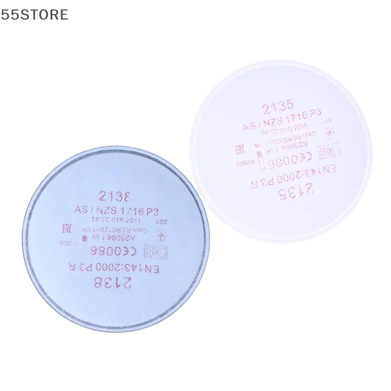 2 قطعة مرشح الجسيمات مع مستوى المضطرب 2135/2138 P3 R مرشح الجسيمات لسلسلة 6800 7502 6200 قناع الغبار التنفس