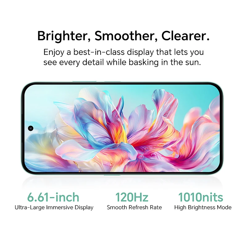 New Global Version HONOR X6c 6.61'' 120Hz TFTLCD Screen  50MP AI Main Camera 5300mAh 35W SuperCharge Support SD Card Android 15 image 5