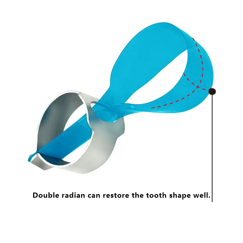 Dental Pre-Formed Retainer Matrix Bands Blue Transparent Posterior Matrices Strips Class-Ⅱ Restorations Molar Ring Dentistry