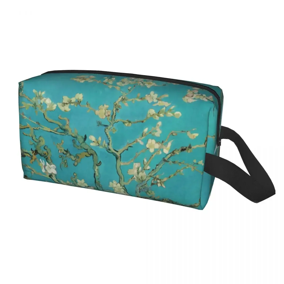 Almond Blossoms Vincent Van Gogh Cosmetic Bag Cute Large Capacity Art Flowers Painting Makeup Case Beauty Storage Toiletry Bags