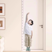 1 Piece Height Sticker 0-200cm Measuring Tape Wall Decal for Kids Room Nursery Bedroom Waterproof Growth Chart
