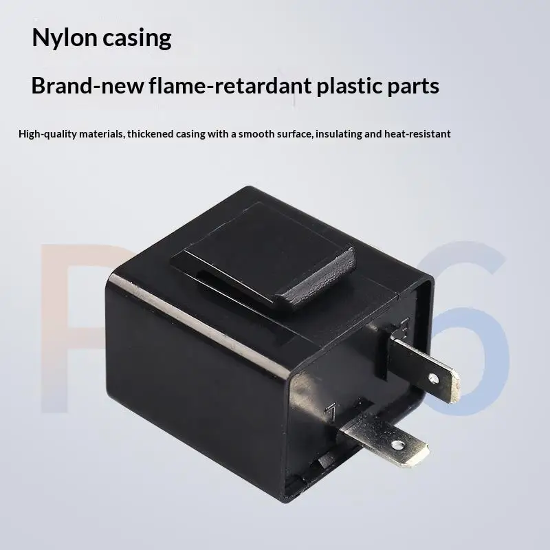 Universal 12V 2 Pin Car LED Flasher Relay Fast Blink Fix Turn Signal Light Hyper Flash for All Common Cars