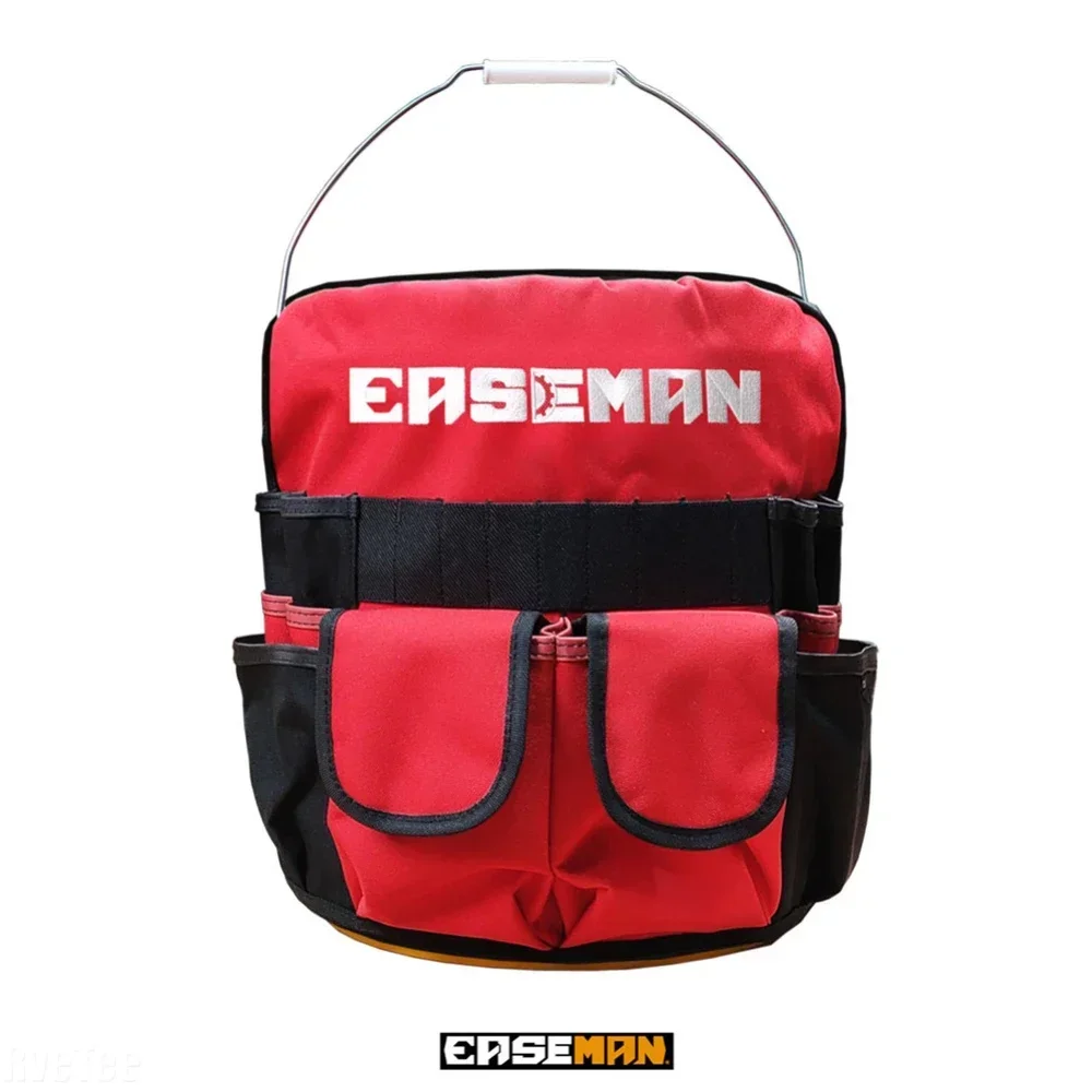 Electrician Pockets Tool Bag EASEMAN Heavy Duty Bucket Carpenter Gardening Bag Multiple Tools Simple