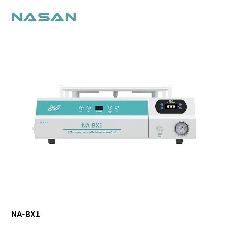 NASAN NA-BX1 15นิ้ว Bubble Remover และแยกหน้าจอ LCD สำหรับโทรศัพท์ Touch แก้ว Rempair เครื่อง Air Compressor