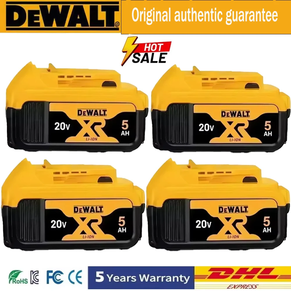 

High Rate Genuine Dewalt 20V Battery,Dewalt DCB200 Power Tool Battery 5AH 6AH Rechargeable Lithium Ion Battery ,DCF850 Battery