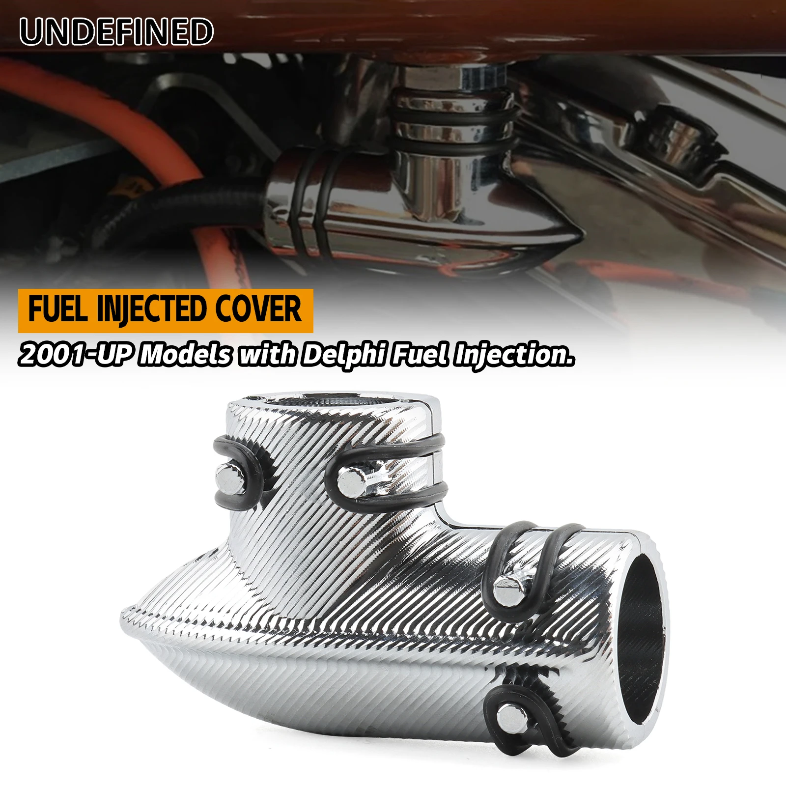 Chrome Fuel Line Fitting Cover For Harley  Sportsters Touring Road Electra Street Glide Trike Dyna Softail Fuel Injected