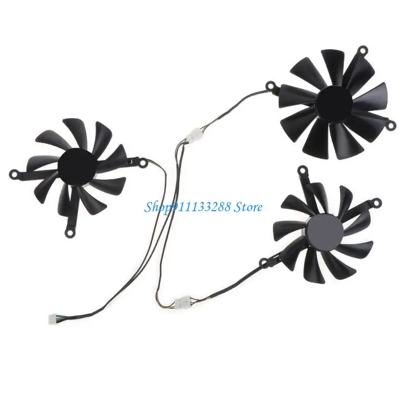 

G88D 3pcs/lot GPU Cooler Fans FDC10U12S9-C For RX5700XT 5700 THICC XFX RX5600 Graphics Card Vedio Card Cooling Radaitor