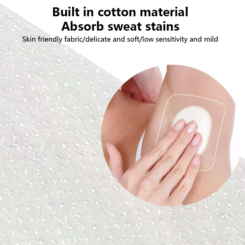 

Thin Summer Sweat Stop Patch Under Armpits With Built-in Absorbent Cotton Pad Invisible Traceless Transparent Sweat Stop Patch