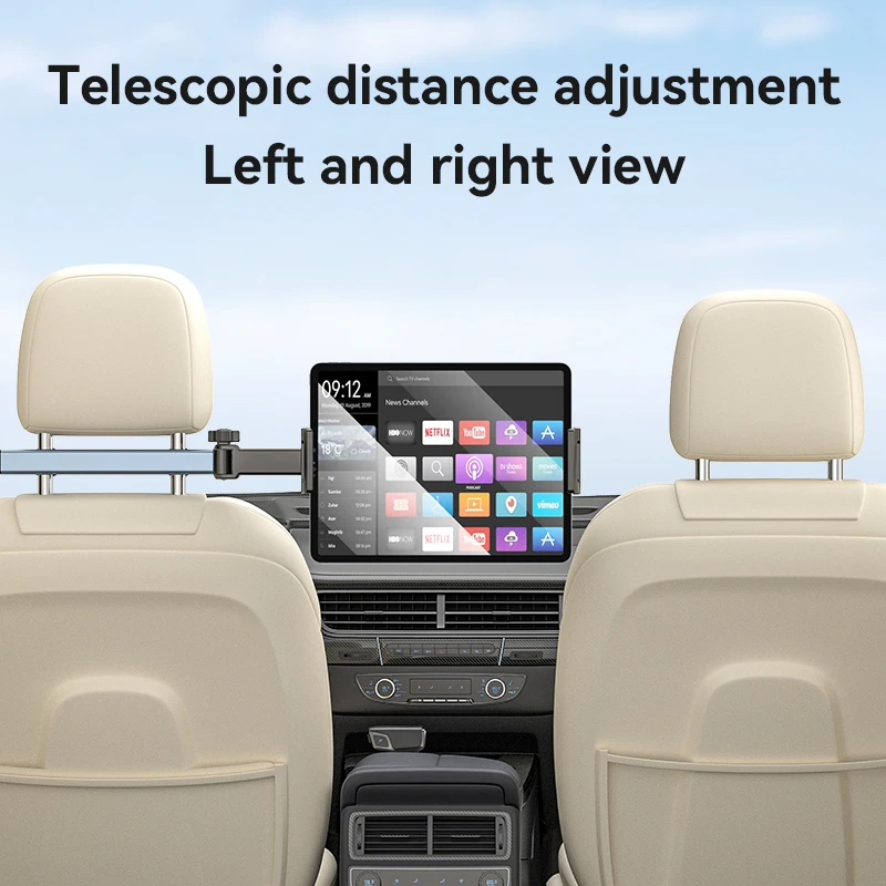 Yesido C294 Mobiler Auto-Rücksitzhalter aus Aluminiumlegierung, Auto-Rückseite, faules Telefon, Tablet-Halter, Tablet-Ständer, iPad-Ständer