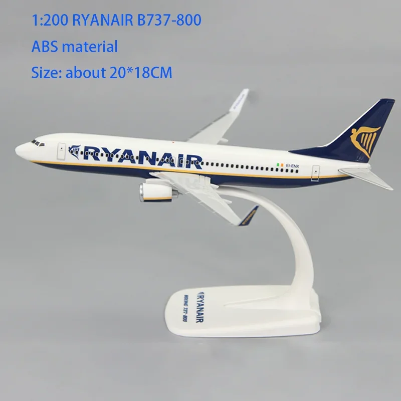 1:200 Scale A320 Condor Jet 2 Holiday RYANAIR AirExplore Peter Pan B737-800 Aircraft Model Toy Assembly Resin for Collection