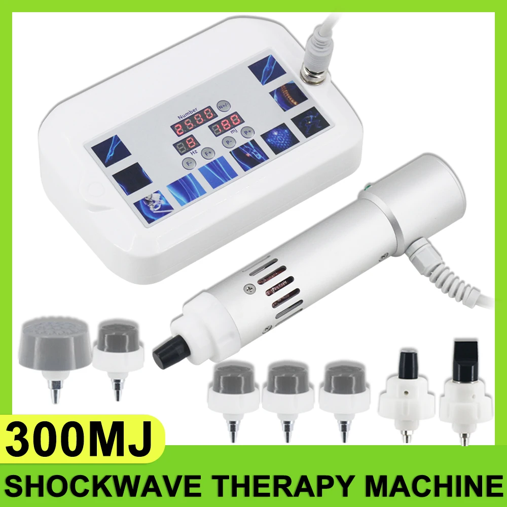 Portable 300mj Shockwave Therapy Machine For ED Treatment And Plantar Fascitis Home Use Professional Shock Wave Instrument Tenni