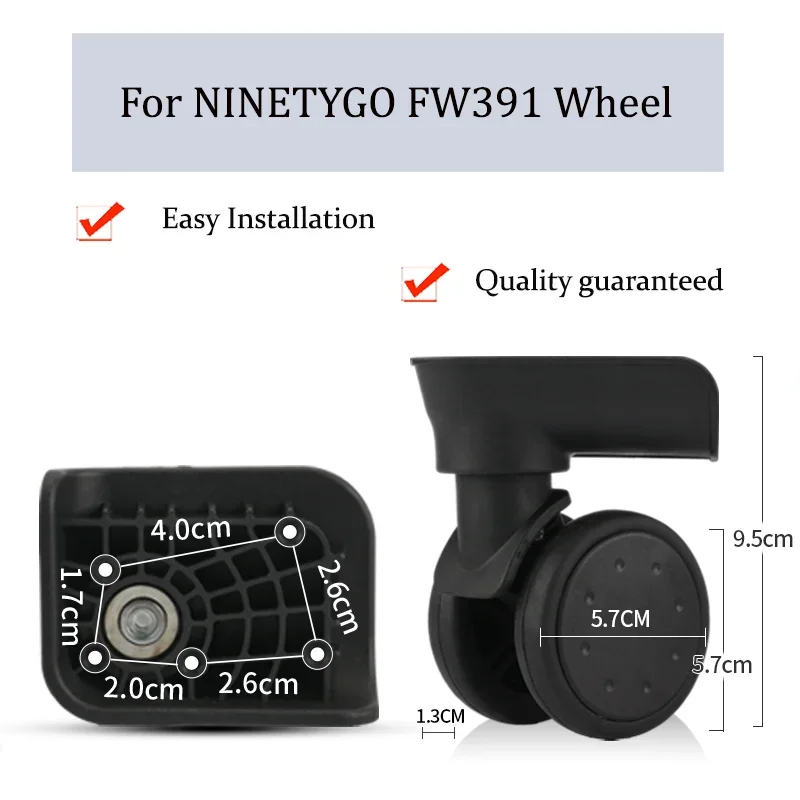 

Suitable For NINETYGO FW391 Universal Wheel Trolley Case Wheel Replacement Luggage Pulley Sliding Casters Wear-resistant Repair