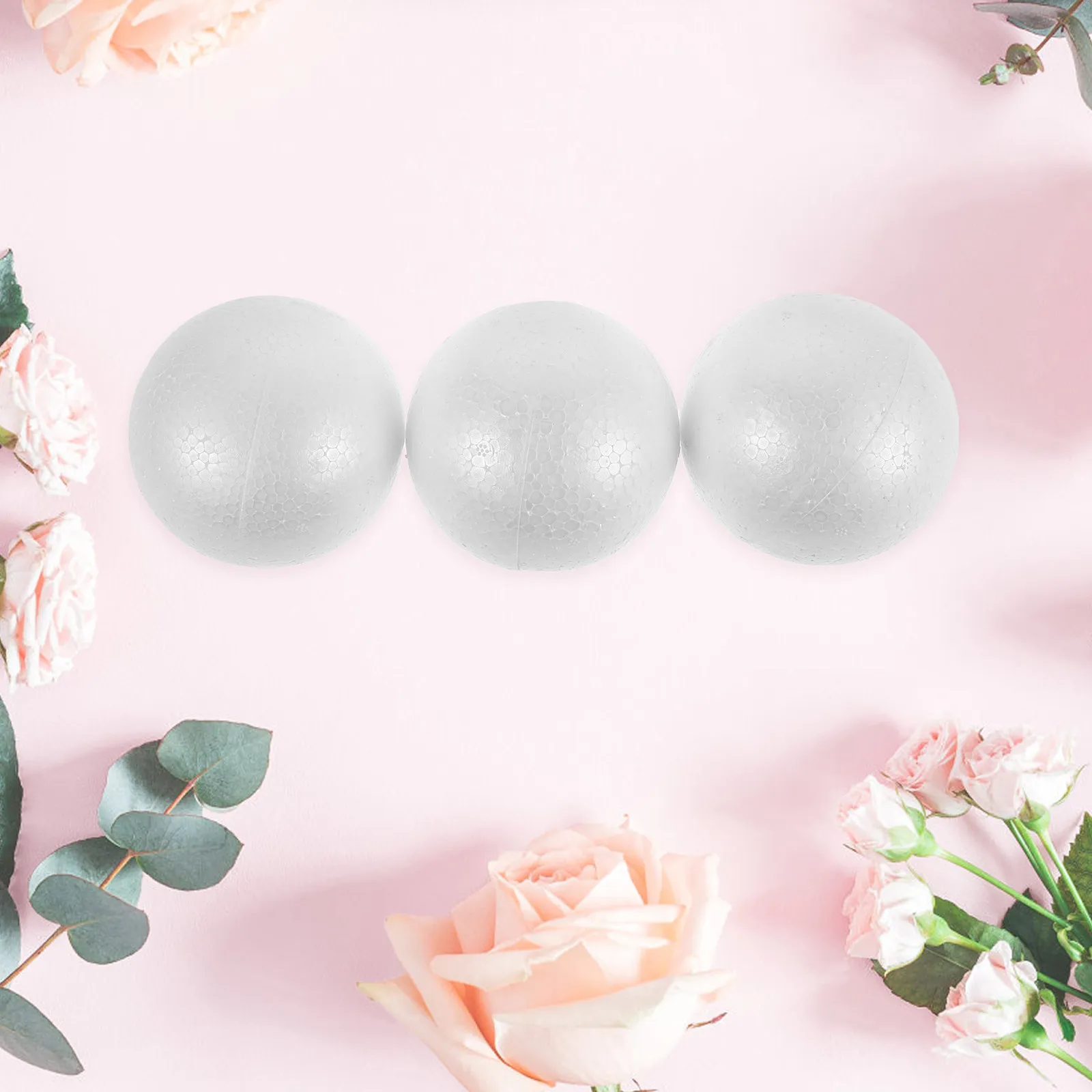 12Pcs White Foam Balls Polystyrene 8Cm Floral Arrangement Supplies Wedding Party DIY Crafts Table Centerpieces Decoration view 6