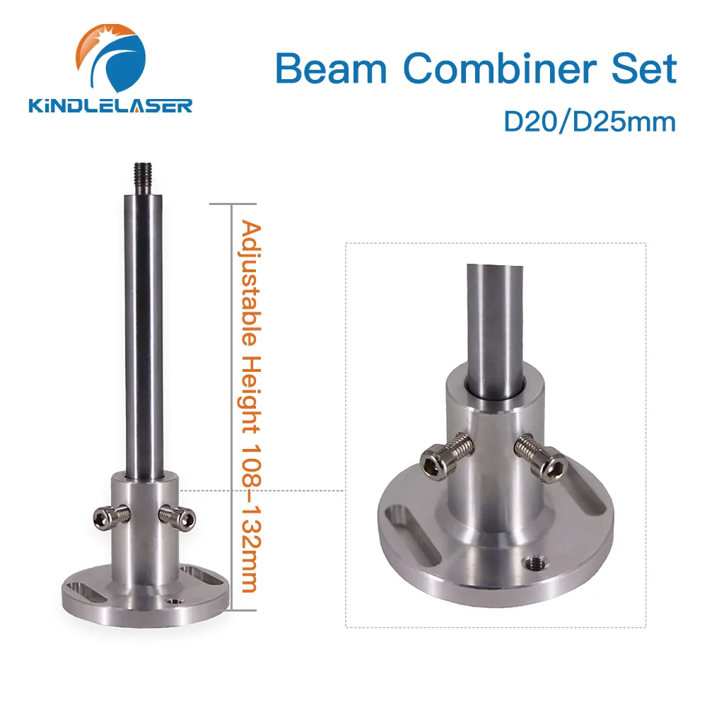 Set combinatore raggio laser ZnSe D20/25mm Lente fascio ZnSe + puntatore rosso con montaggio combinatore per macchina da taglio per incisione laser CO2