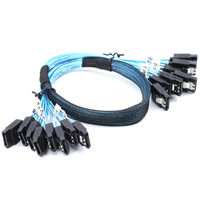 4/6/8 pcs/set Sata To Sata Cable 6 Ports/Set SATA 3.0 Date Cable 7 Pin to 7 Pin Sas Cord 12Gbps HDD Cable For Server NAS PC