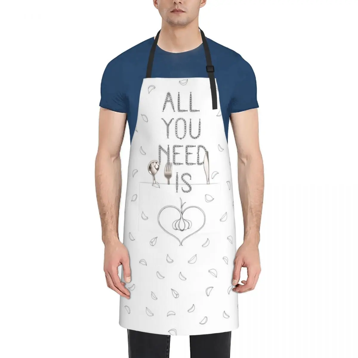 

All you need is Garlic! Apron painting work ladies Chef Uniform Dress Apron