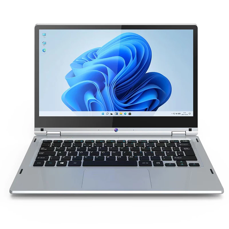 노트북 11.6 인치 인텔 셀러론 N4020 360 ° 플립 HD 카메라 터치 스크린, 6GB DDR4 2TB SSD 4500 mAh 2.8 GHz 경량 태블릿