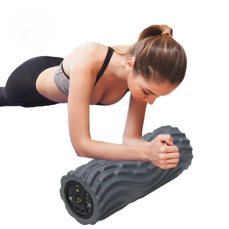 

5-gear electric professional yoga fitness supplies foam shaft relax muscles Langya massage stick roller exercise yoga column