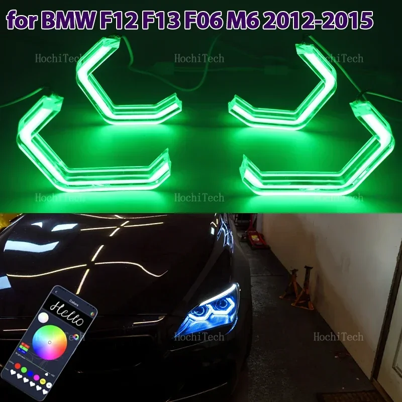 

App control M4 style LED Angel Eyes Bulb Ring RGB Lamp for BMW 6 Series F12 F13 F06 M6 2011 2012 2013 2014 2015 2016 2017