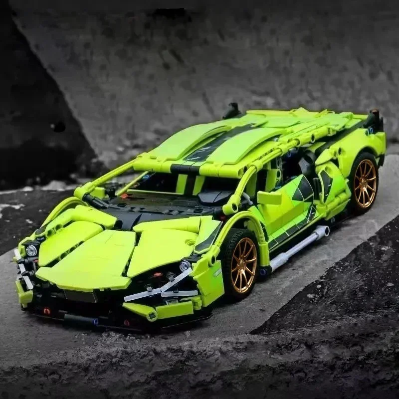 

Technical Super Racing Model Bricks Racing Car 1280PCS Model Building Blocks City Mechanical Speed Vehicle Kid Adult Boys Gifts