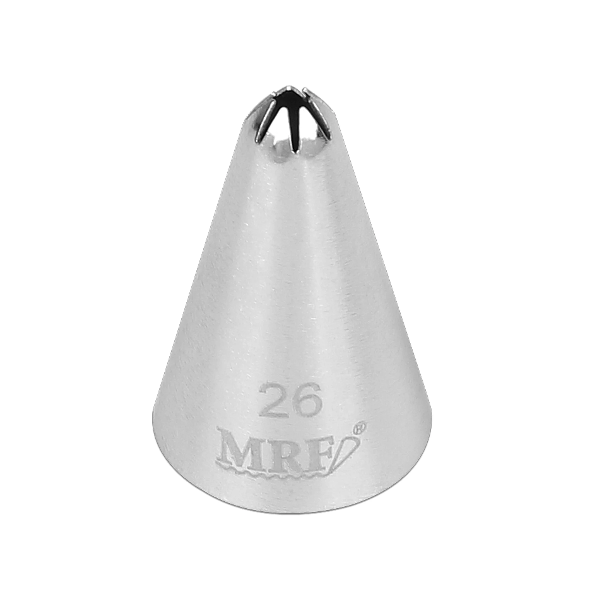 

(30pcs/Lot) Free Shipping MRF Stainless Steel 18/8 Cake Decorations Small Closed Star Icing Nozzle #26