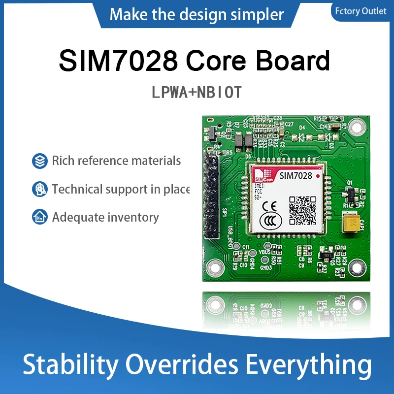 

SIM7028 New and Cheap Wireless 4G LPWA NB-IoT Board compatible with SIM7020G SIM7020E