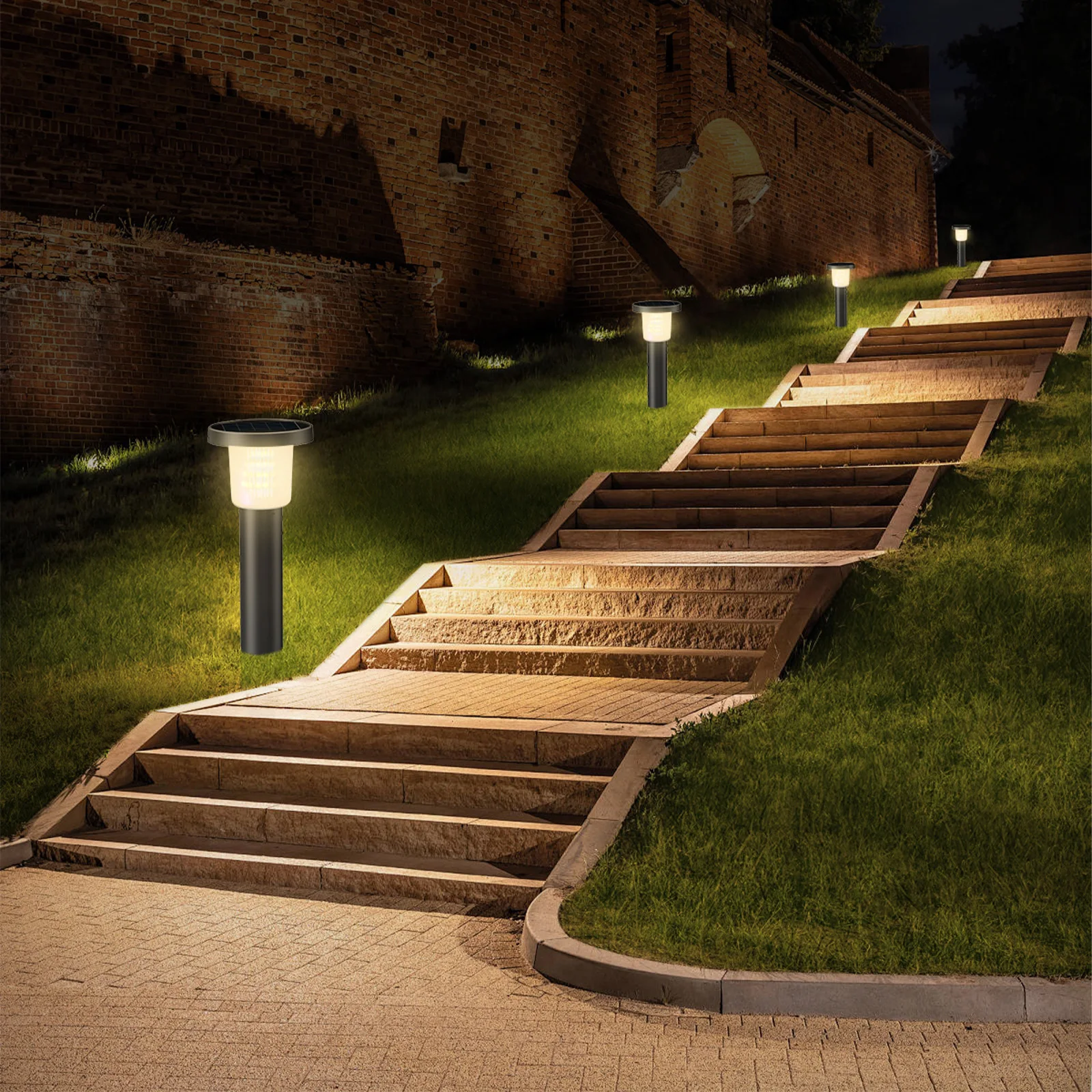 

NEW LED Outdoor Solar Dandelion Pathway Light Waterproof Garden Decor Lawn Solar Light for Yard Street Patio Balcony