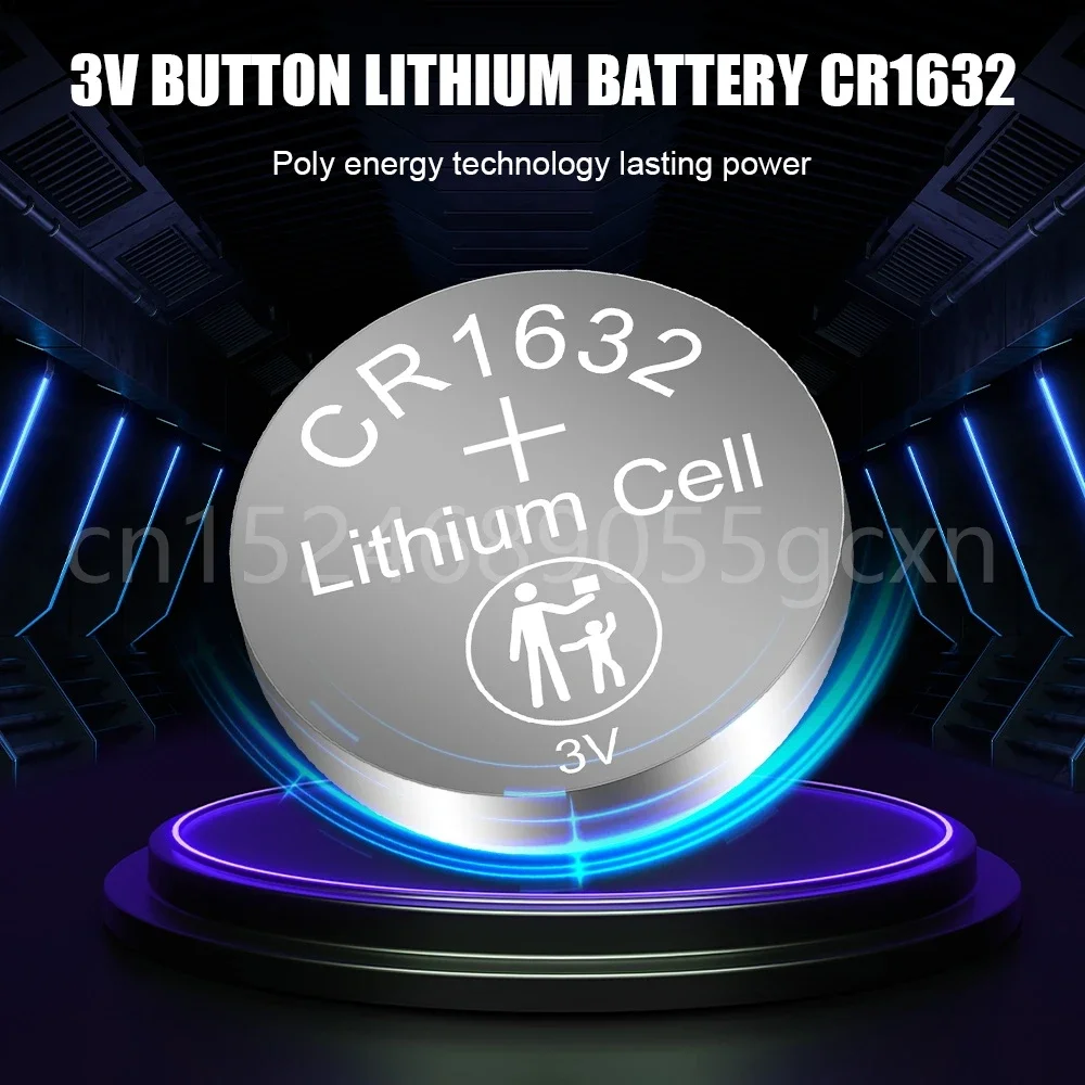 5PCS 3V 125mAh CR1632 Coin Cells Batteries CR 1632 DL1632 BR1632 LM1632 ECR1632 Lithium Button Battery for Watch Remote Key