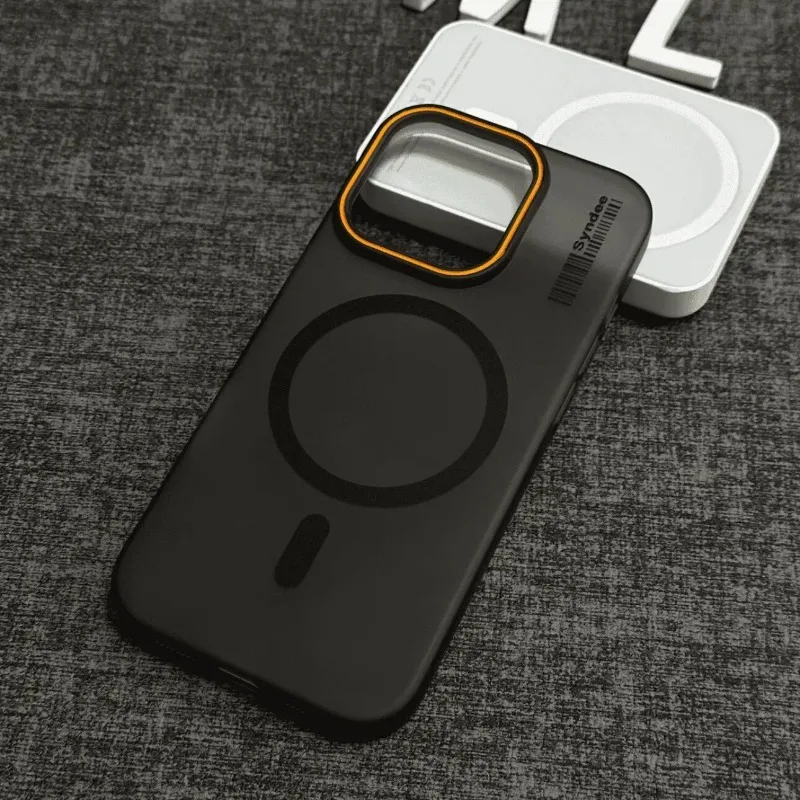 Basic Shell With Magnetic Ring Large Hole Frame Lens Rim For Magsafe For iPhone 17 Pro Max 16 15 14 13 Body Transparent Panel - view 3