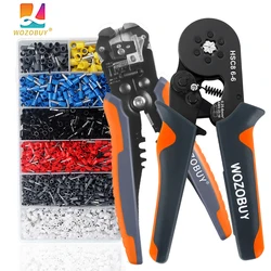 Wire Ferrule Crimping Tools Tube Terminal Crimping Pliers HSC8 6-4 0.25-10mm²/6-6 0.25-6mm² Electrician Fixtures Wire Tips