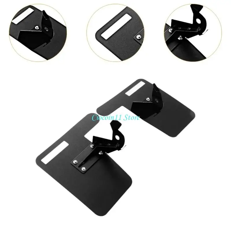 

Y1UB Replacement Mud Flaps Rear Trailing Arm Guards Easy Install