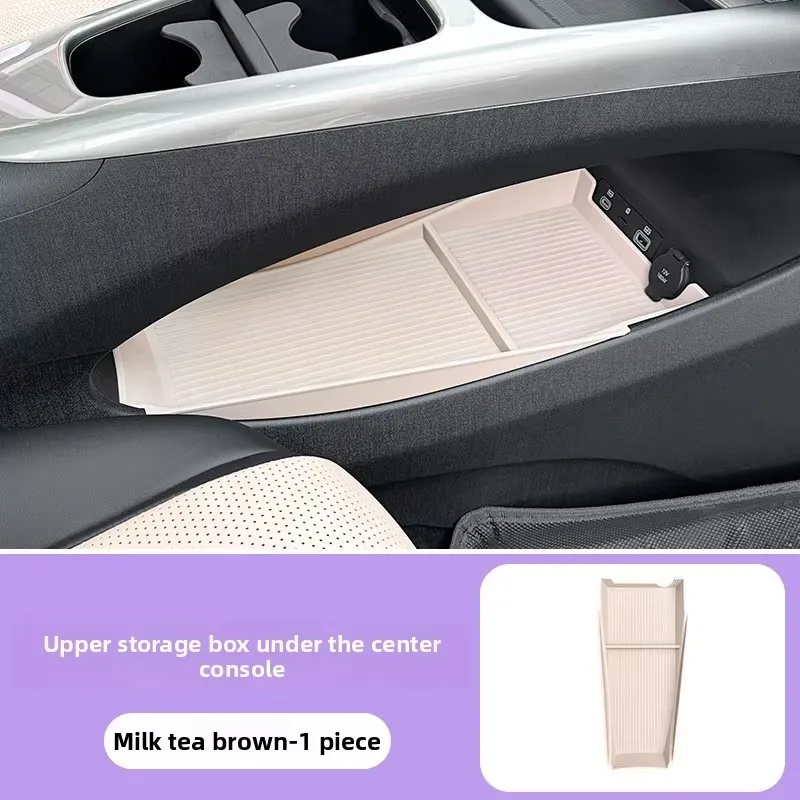 

For BYD 2025 Smart Driving Dolphin Central Control Armrest Double Storage Box Original Color Storage Interior