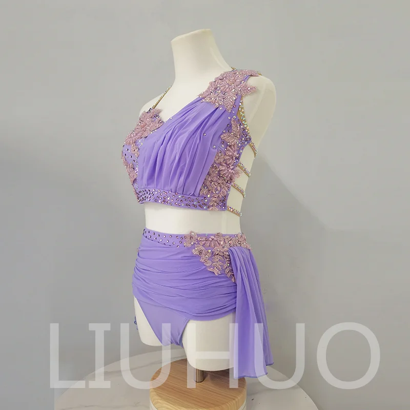 LIUHUO Lyrical Dancing Dress for Performance Color Pole Skirt Factory Customize