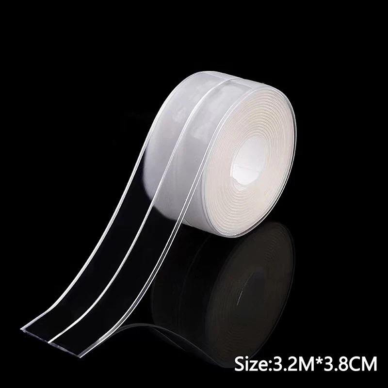 Transparent Self-adhesive Tape Kitchen And Bathroom Waterproof Mildew Stickers Sink Beautiful Stickers Sealing Strip Tape
