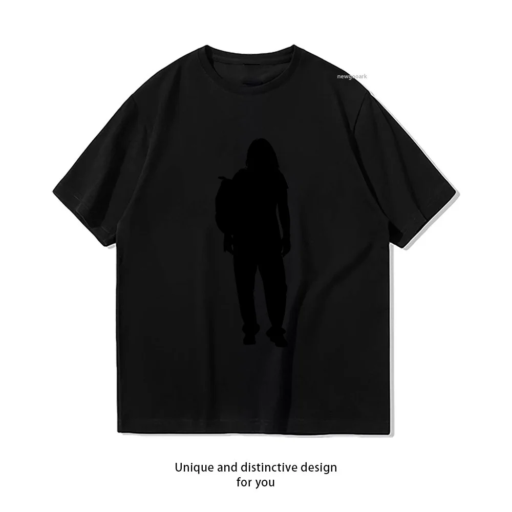 Trendy Graphic Tee Design Casual Cotton Short Sleeve Tee for Men Women