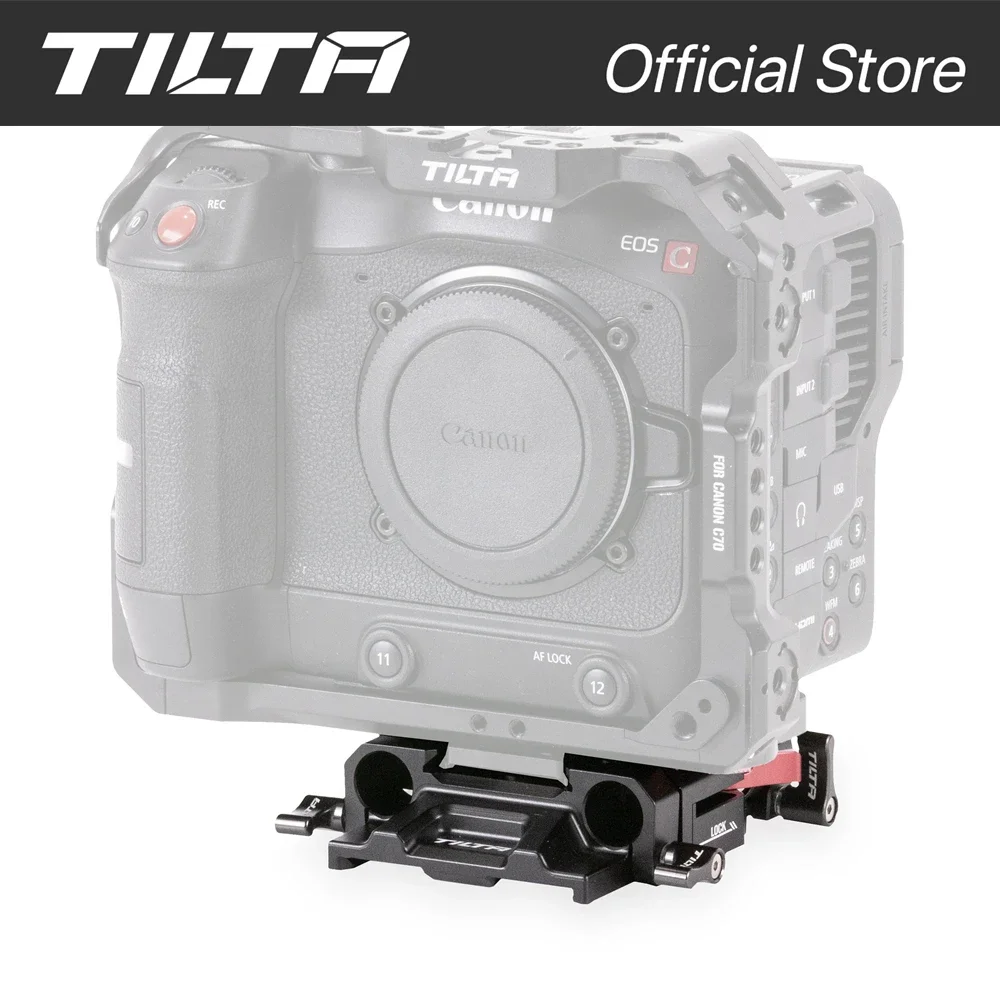 TILTA TA-BSP5-15-B 15mm LWS Baseplate Type V Black compatible with Canon C70