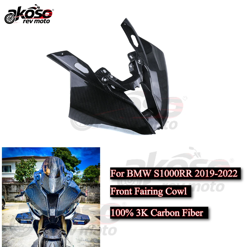 

Full AirIntake Front Fairing Cowl Panel Headlights Bracket Cover Parts For BMW S1000RR 2019-2022 Modified Motorcycle Accessories