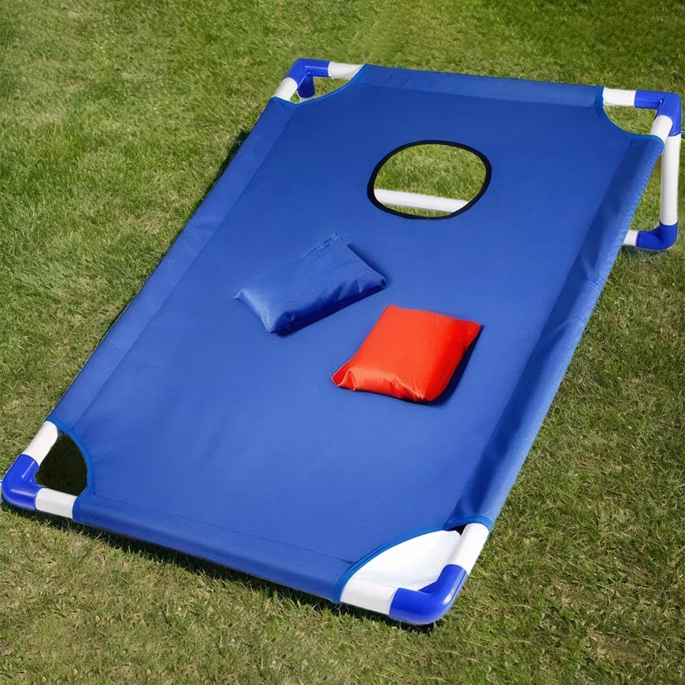 Conjunto de tabuleiro cornhole portátil com 6 sacos, jogo de arremesso ao ar livre para crianças e adultos, família, quintal ao ar livre, jogo de arremesso esportivo
