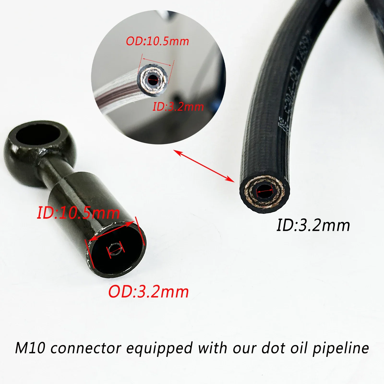Green High Pressure Line M10 Oil Fuel Hose Fitting Connector Adapter 0° 28° 45° 75° 90° Elbow Car Motorcycle Modification