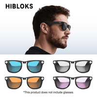 Hibloks For RayBan Meta Wayfarer RW4008 Glasses Clip Colorful Polarized AI Sunglasses Lenses Anti-Glare Clip Glasses Accessoroy