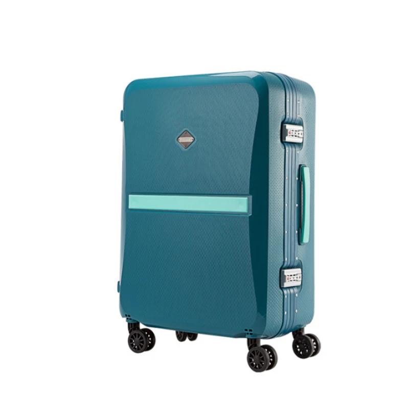 Valise de Voyage à Roulettes pour Homme et Femme, Valise à Roulettes de Grande Capacité, Matériau PP, Coffre à Roues Universel Silencieux, Boîte de Transport de 20 Pouces