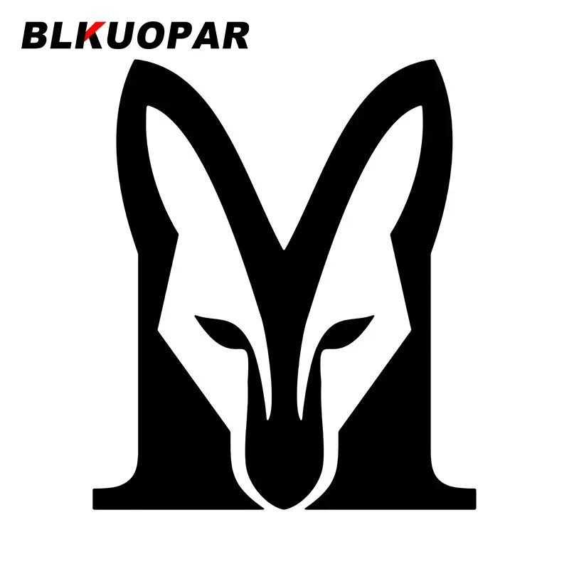 

BLKUOPAR Fox Letter M Car Sticker Scratch-Proof Creative Sunscreen Decoration Fashionable Die Cut Funny Car Door Protector