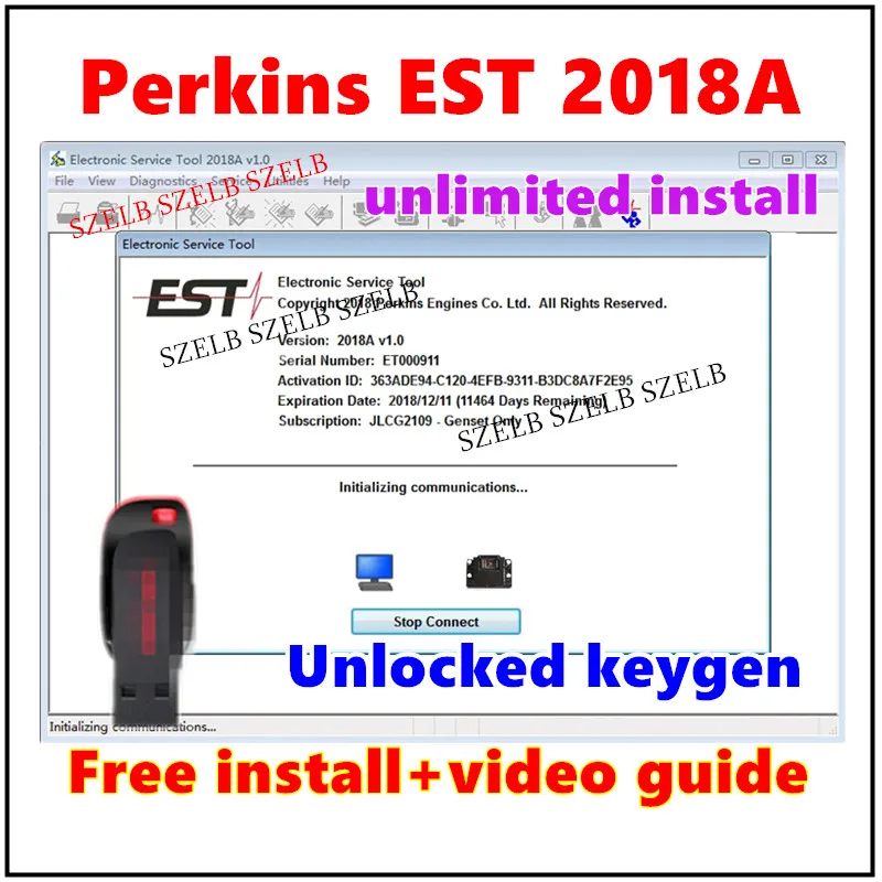

Для Perkins EST 2018A + Keygen + установка видео, электронный сервисный инструмент, диагностическое программное обеспечение 2018A, бесплатная удаленная установка