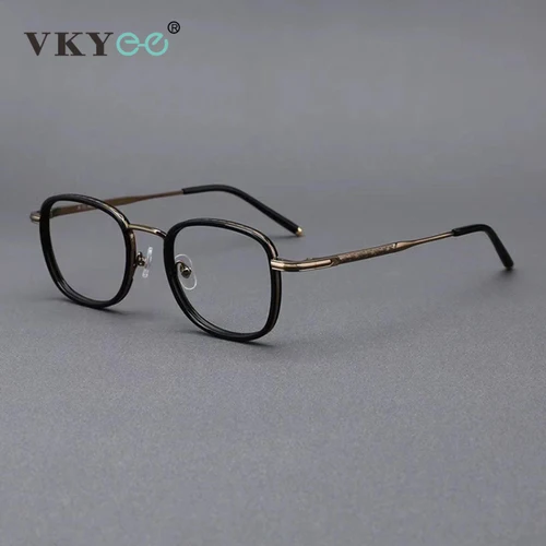 Imagen 2 del producto VICKY, nuevas gafas de protección contra luz azul para hombre con diseño geométrico Retro personalizado, se pueden personalizar, gafas de lectura graduadas 1014
