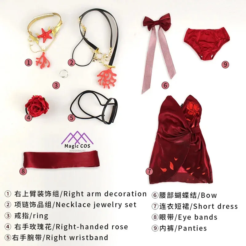 Naraka Bladepoint For Women Justina Gu Viper Ning Cosplay Costume Dress Game  Exclusive Design Halloween Carnival Party Outfit