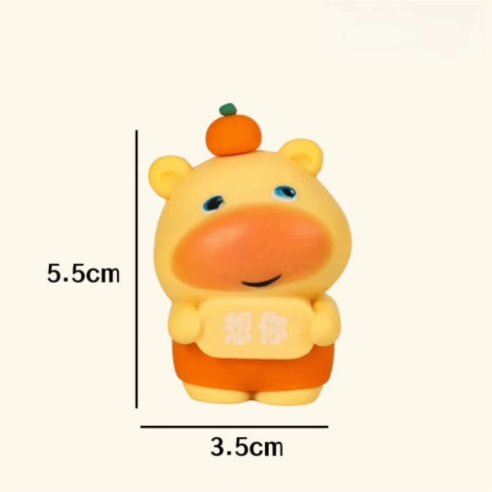 

Веселая капибара Лулу слепая коробка игрушка-сюрприз из смолы миниатюрный орнамент подарок