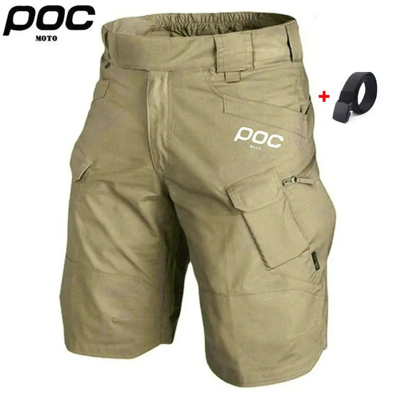 2023 Men\'s Cycling Shorts MTB Pantalon MOTO POC Mountain Bike Shorts Outdoor Hiking Bottoms Motorcycle Cargo Bicycle Short Pants